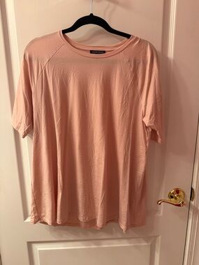 Eileen Fisher Soft Blush Pink Relaxed Tee